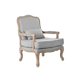 Fauteuil DKD Home Decor 66 x 66 x 94 cm Naturel Bois Gris clair de DKD Home Decor, Chaises - Réf : S3023577, Prix : 388,35 €,...