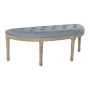 Banquette DKD Home Decor Naturel Bleu Polyester Velours Bois d'hévéa (125 x 43 x 48 cm) de DKD Home Decor, Chaises - Réf : S3...