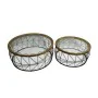 Satz mit 3 Tischen DKD Home Decor Kristall Metall (102 x 102 x 42 cm) (2 pcs) von DKD Home Decor, Tische - Ref: S3023699, Pre...