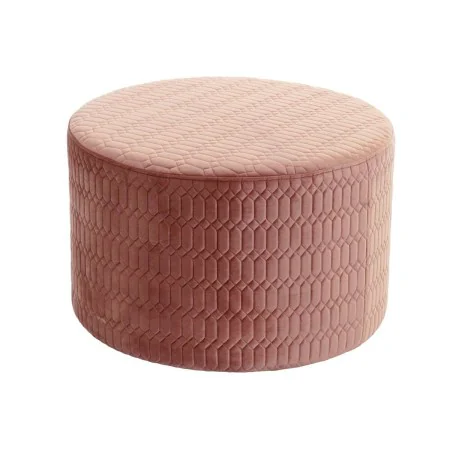 Repousa pés DKD Home Decor Cor de Rosa Madeira MDF Sixties 55 x 55 x 35 cm de DKD Home Decor, Pufes e repousa-pés - Ref: S302...