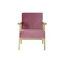 Armchair DKD Home Decor Pink Polyester MDF Wood (61 x 63 x 77 cm) by DKD Home Decor, Chairs - Ref: S3023739, Price: 163,51 €,...