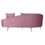 Canapé DKD Home Decor Rose Doré Métal Polyester (210 x 120 x 84 cm) de DKD Home Decor, Canapés et divans - Réf : S3023746, Pr...