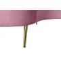 Canapé DKD Home Decor Rose Doré Métal Polyester (210 x 120 x 84 cm) de DKD Home Decor, Canapés et divans - Réf : S3023746, Pr...