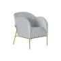 Siège DKD Home Decor Bleu ciel Métal 62 x 75 x 85 cm de DKD Home Decor, Chaises - Réf : S3023761, Prix : 249,32 €, Remise : %