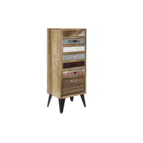 Chest of drawers DKD Home Decor Metal Mango wood (45 x 35 x 120 cm) by DKD Home Decor, Chest of Drawers - Ref: S3023765, Pric...