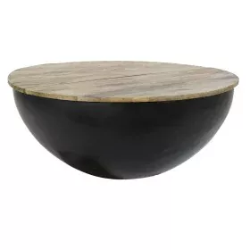 Beistelltisch DKD Home Decor Braun Schwarz Metall Mango-Holz 95 x 95 x 40 cm 93,5 x 93,5 x 40 cm von DKD Home Decor, Tische -...