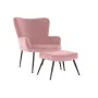 Armchair DKD Home Decor S3023869 Black Pink Metal Plastic Velvet Modern 70 x 60 x 84 cm by DKD Home Decor, Chair and sofa acc...