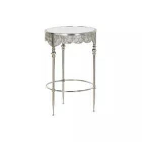 Mesa de apoio DKD Home Decor Espelho Prateado Metal (39 x 39 x 61 cm) de DKD Home Decor, Jogos de móveis - Ref: S3023899, Pre...