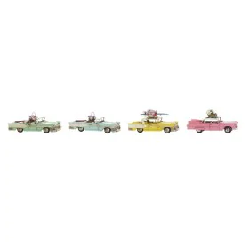 Decorative Figure DKD Home Decor Yellow Blue Green Pink Car Vintage 25,8 x 10,5 x 9,5 cm (4 Units) (4 Pieces) by DKD Home Dec...