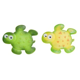 Bath rug DKD Home Decor 11,5 x 1 x 10 cm Green Yellow Children's Tortoise PVC 10 cm (2 Units) by DKD Home Decor, Bath Mats - ...