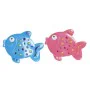 Bath rug DKD Home Decor 13 x 1 x 10,5 cm Blue Pink Children's PVC Fish (2 Units) by DKD Home Decor, Bath Mats - Ref: S3025617...