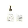 Set da Bagno DKD Home Decor Dorato Cristallo ABS Plastica Foglia della pianta 9 x 9 x 18 cm di DKD Home Decor, Set di accesso...