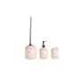 Bath Set DKD Home Decor 8 x 8 x 17,5 cm Ceramic Pink White by DKD Home Decor, Bathroom Accessory Sets - Ref: S3025638, Price:...