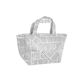 Portameriendas DKD Home Decor Térmico Blanco Negro 23 x 14,5 x 20 cm de DKD Home Decor, Almacenamiento de alimentos - Ref: S3...