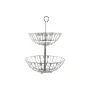 Fruteira DKD Home Decor Prateado Metal Plástico 28 x 28 x 40 cm de DKD Home Decor, Travessas e taças - Ref: S3025701, Preço: ...