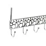 Perchero para Puertas DKD Home Decor Plateado Metal Plástico Flores 32 x 10 x 19 cm de DKD Home Decor, Percheros - Ref: S3025...