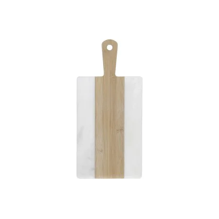 Tábua de corte DKD Home Decor Branco Natural Bambu Mármore Plástico Retangular 38 x 18 x 1 cm de DKD Home Decor, Tábuas de co...