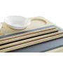 Conjunto de sushi DKD Home Decor PC-186227 Branco Preto Natural Bambu Ardósia Moderno Oriental 28,5 x 18,5 x 2,6 cm (9 Peças)...