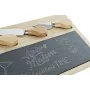 Tabla de cortar DKD Home Decor Negro Natural Bambú Pizarra Rectangular 33 x 19 x 2,4 cm de DKD Home Decor, Tablas de cortar -...