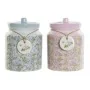 Tin DKD Home Decor Flowers 15,5 x 15,5 x 21 cm (2 Units) by DKD Home Decor, Food storage - Ref: S3025821, Price: 27,08 €, Dis...