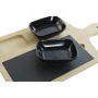 Set de Aperitivo DKD Home Decor Negro Natural Bambú Plástico Gres Pizarra Cottage 33 x 19,7 x 3,5 cm (4 pcs) de DKD Home Deco...