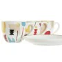 Juego de Tazas de Café DKD Home Decor Abstracto 80 ml Blanco Multicolor de DKD Home Decor, Tazas - Ref: S3025963, Precio: 17,...