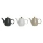 Teapot DKD Home Decor White Beige Natural Dark grey Rubber wood Plastic Stoneware 1 L 23 x 12 x 16,5 cm (3 Units) by DKD Home...