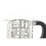 Castiçais DKD Home Decor Preto Prateado Aço inoxidável Plástico Vidro de Borosilicato 600 ml 16 x 9 x 18 cm de DKD Home Decor...