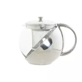 Teapot DKD Home Decor Silver Stainless steel Crystal Plastic 18 x 13 x 15 cm by DKD Home Decor, Hot Tea Machines - Ref: S3026...