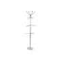 Hattestativ DKD Home Decor Silber Stahl Kautschukholz (45 x 42 x 180 cm) von DKD Home Decor, Garderobenständer - Ref: S302630...