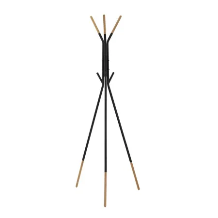 Perchero de Pie DKD Home Decor Negro Natural Acero Plástico Loft 65 x 65 x 179 cm de DKD Home Decor, Percheros - Ref: S302630...