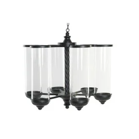 Bougeoir DKD Home Decor Noir Métal Verre (53 x 53 x 52 cm) de DKD Home Decor, Bougeoirs et chandeliers - Réf : S3026343, Prix...