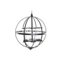 Castiçais DKD Home Decor Preto Metal Cristal (60 x 60 x 73 cm) de DKD Home Decor, Candelabros e suportes para velas - Ref: S3...