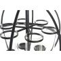 Castiçais DKD Home Decor Preto Metal Cristal (60 x 60 x 73 cm) de DKD Home Decor, Candelabros e suportes para velas - Ref: S3...