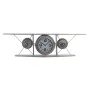 Wall Clock DKD Home Decor Crystal Iron Aeroplane MDF Wood Dark grey (120 x 21 x 33.5 cm) by DKD Home Decor, Wall Clocks - Ref...