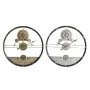 Wall Clock DKD Home Decor Silver Golden Iron Gears 60 x 5 x 60 cm (2 Units) by DKD Home Decor, Wall Clocks - Ref: S3026680, P...