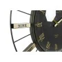 Horloge Murale DKD Home Decor Verre Argenté Noir Doré Fer 70 x 7 x 70 cm (2 Unités) de DKD Home Decor, Pendules murales - Réf...