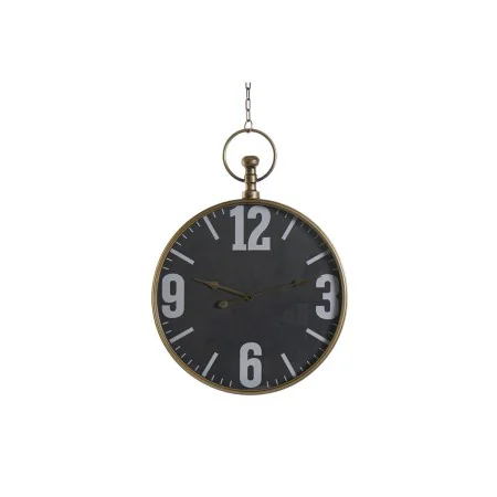 Horloge Murale DKD Home Decor Verre Noir Doré Fer (60 x 6.5 x 80 cm) de DKD Home Decor, Pendules murales - Réf : S3026684, Pr...