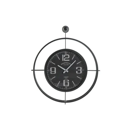 Horloge Murale DKD Home Decor Noir Verre Fer 64 x 9 x 73 cm de DKD Home Decor, Pendules murales - Réf : S3026685, Prix : 46,9...