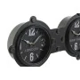 Orologio da Parete DKD Home Decor Cristallo Nero Ferro (58 x 6,5 x 18 cm) di DKD Home Decor, Orologi da parete - Rif: S302668...