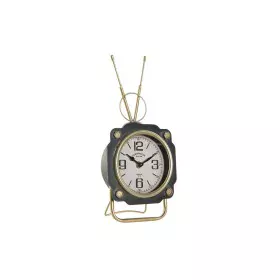 Reloj de Mesa DKD Home Decor Negro Dorado Cristal Hierro Vintage 15,5 x 8,5 x 32 cm de DKD Home Decor, Relojes de escritorio ...