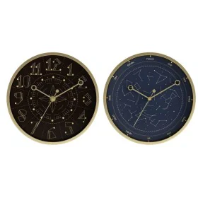 Reloj de Pared DKD Home Decor Azul Negro Aluminio Plástico Moderno 30 x 4 x 30 cm (2 Unidades) de DKD Home Decor, Relojes de ...