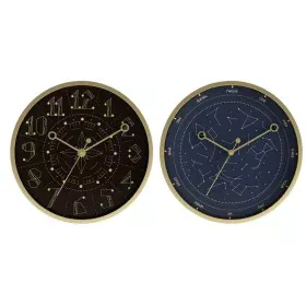 Orologio da Parete DKD Home Decor Azzurro Nero Alluminio Plastica Moderno 30 x 4 x 30 cm (2 Unità) di DKD Home Decor, Orologi...