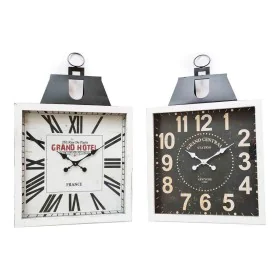 Wall Clock DKD Home Decor 60 x 6 x 89 cm Crystal Black White Iron Traditional MDF Wood (2 Units) by DKD Home Decor, Wall Cloc...