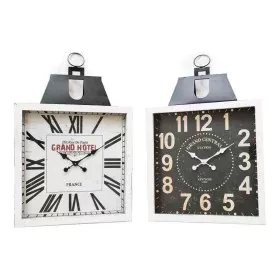 Reloj de Pared DKD Home Decor 60 x 6 x 89 cm Cristal Negro Blanco Hierro Tradicional Madera MDF (2 Unidades) de DKD Home Deco...