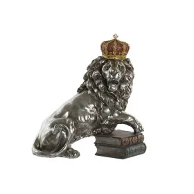 Statua Decorativa DKD Home Decor Argentato Leone Resina (42 x 25 x 45 cm) di DKD Home Decor, Soprammobili - Rif: S3026871, Pr...