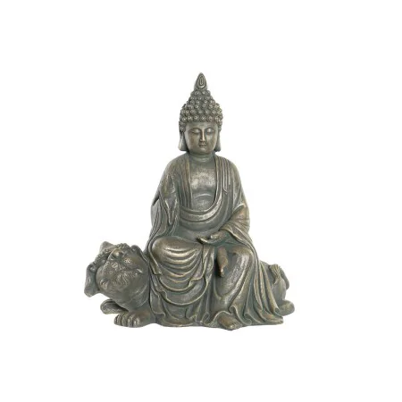 Figura Decorativa DKD Home Decor 38 x 25 x 43 cm Negro Dorado Buda Gris oscuro Oriental Moderno de DKD Home Decor, Adornos - ...