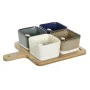 Ensemble à apértif DKD Home Decor 27 x 20 x 1,3 cm Porcelaine Beige Bleu Marron Vert Moderne de DKD Home Decor, Bols et tasse...