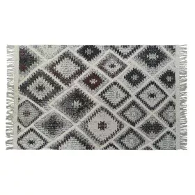 Tapete DKD Home Decor Branco Preto Vermelho Algodão (160 x 230 x 1 cm) de DKD Home Decor, Tapetes infantis - Ref: S3027195, P...