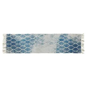 Alfombra DKD Home Decor Azul Algodón Chenille (60 x 240 x 1 cm) de DKD Home Decor, Alfombras de pasillo - Ref: S3027328, Prec...